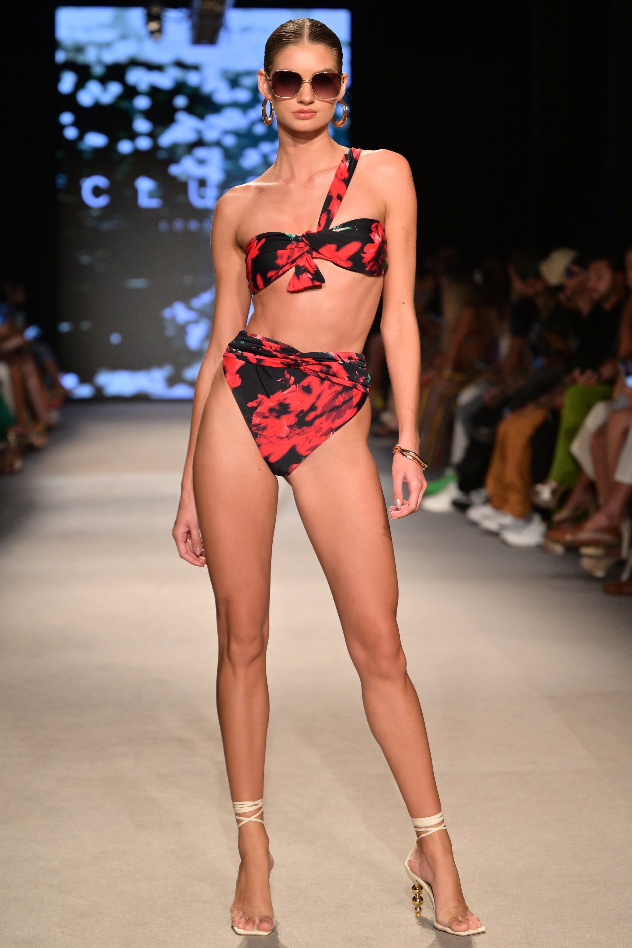 Yüksek Gelir | Çoklu Baskılı Yüksek Bel Dönme Ön Bikini Altı