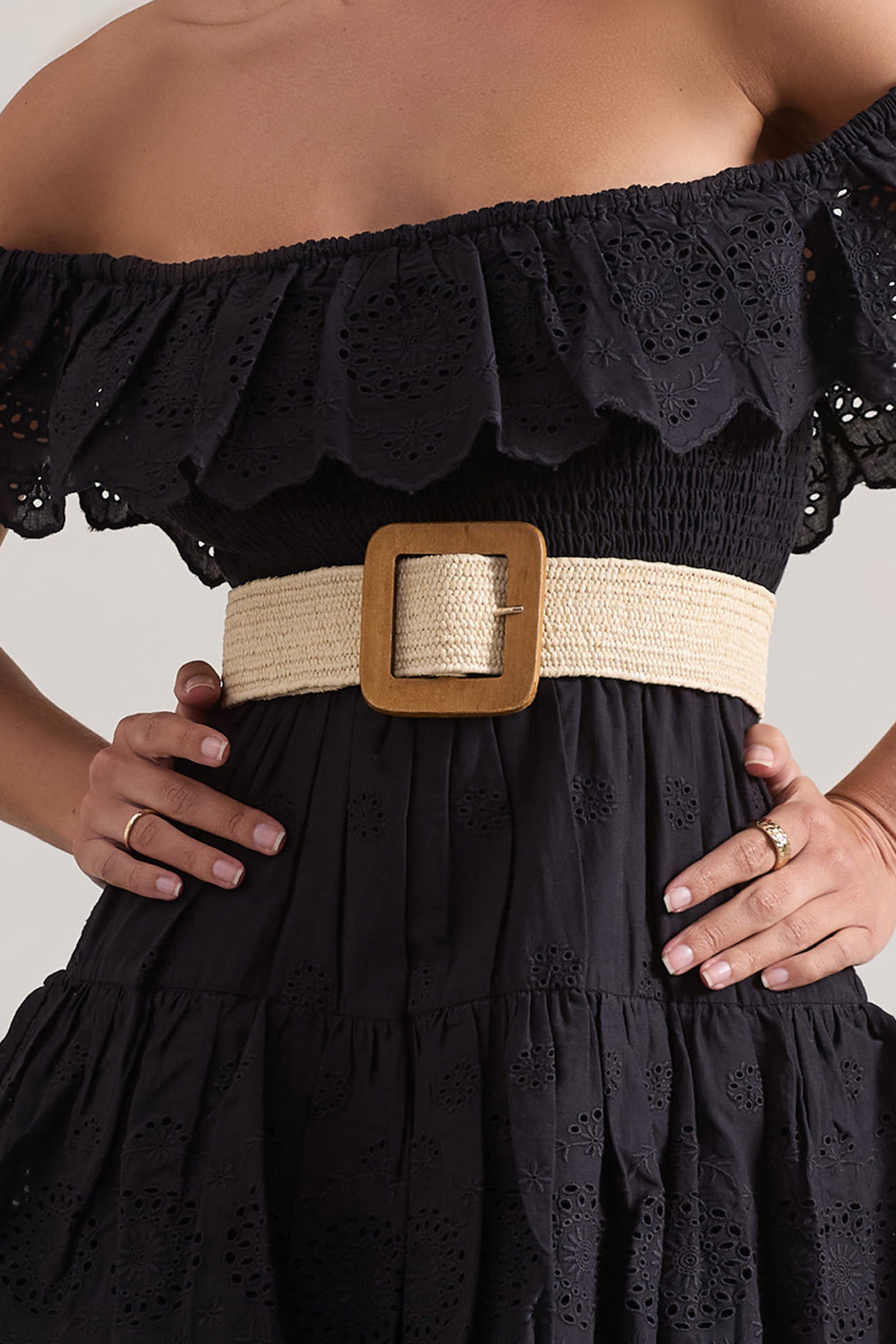 Salento | Bej Doğal Dokuma Kemer