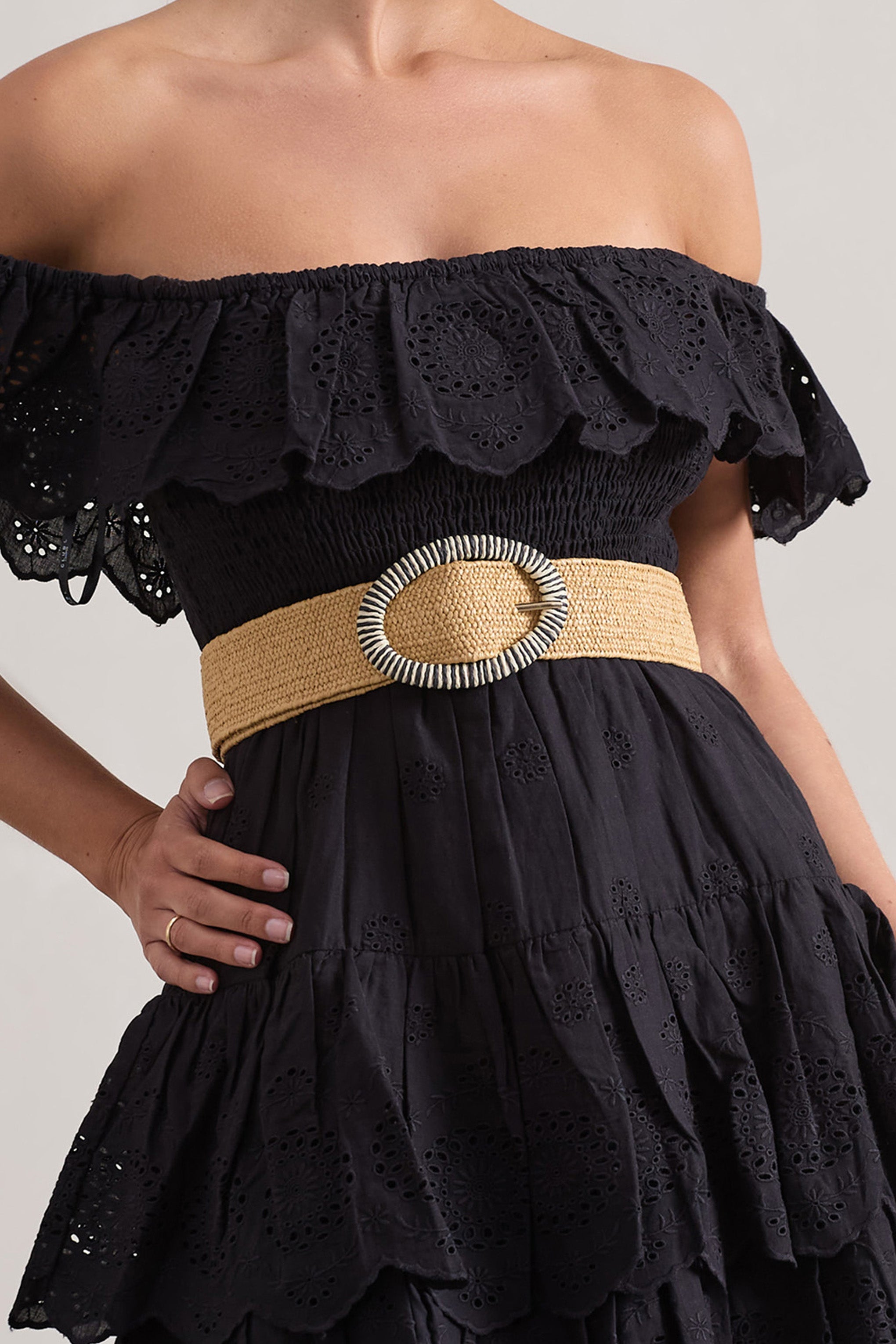 Campora | Bej Doğal Dokuma Kemer