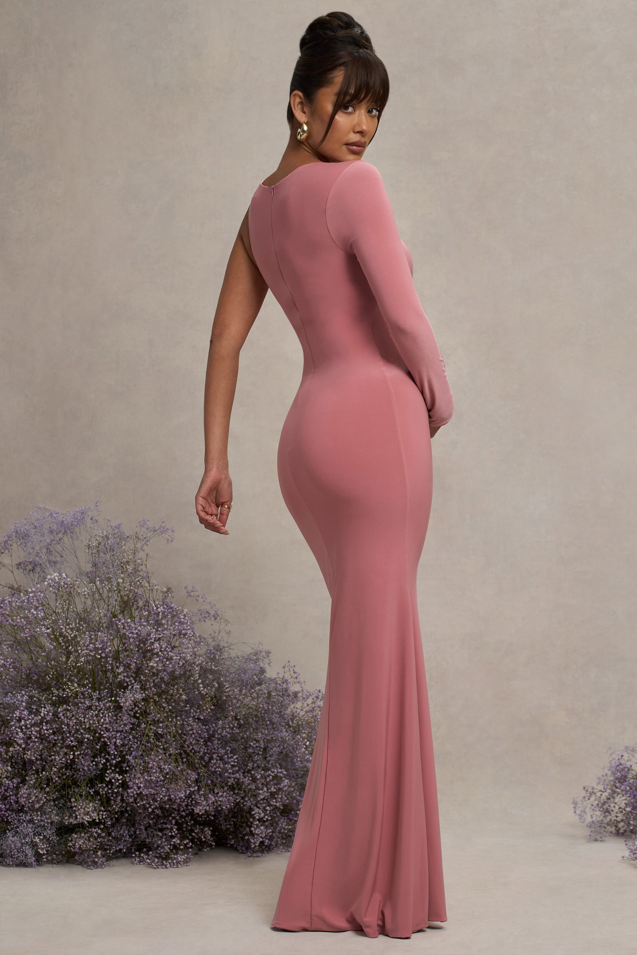 Oh Baby | Blush Maternity Tek Omuz Bodycon Maxi Elbise