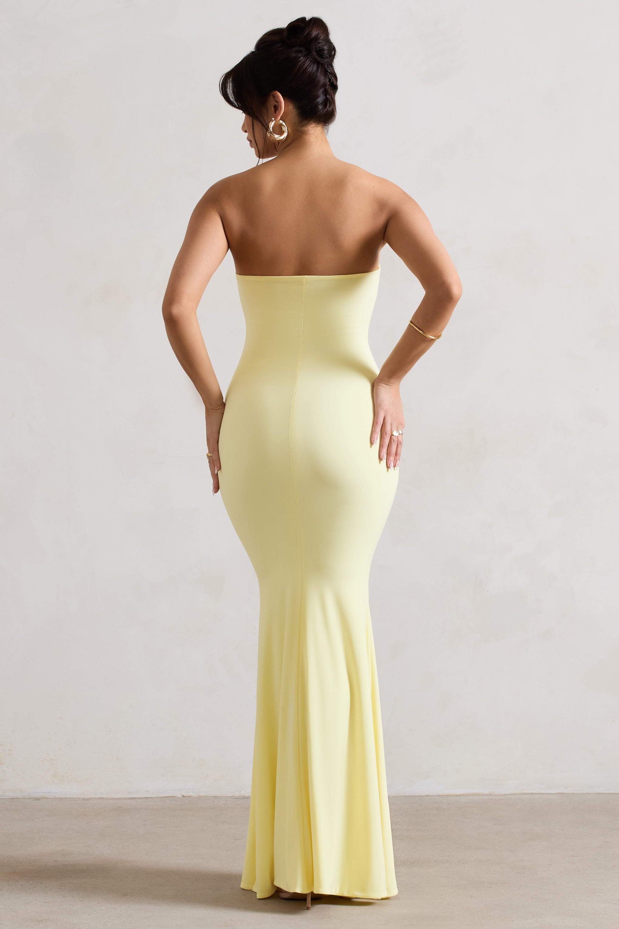 Tören | Limon Bandeau Maxi Elbise