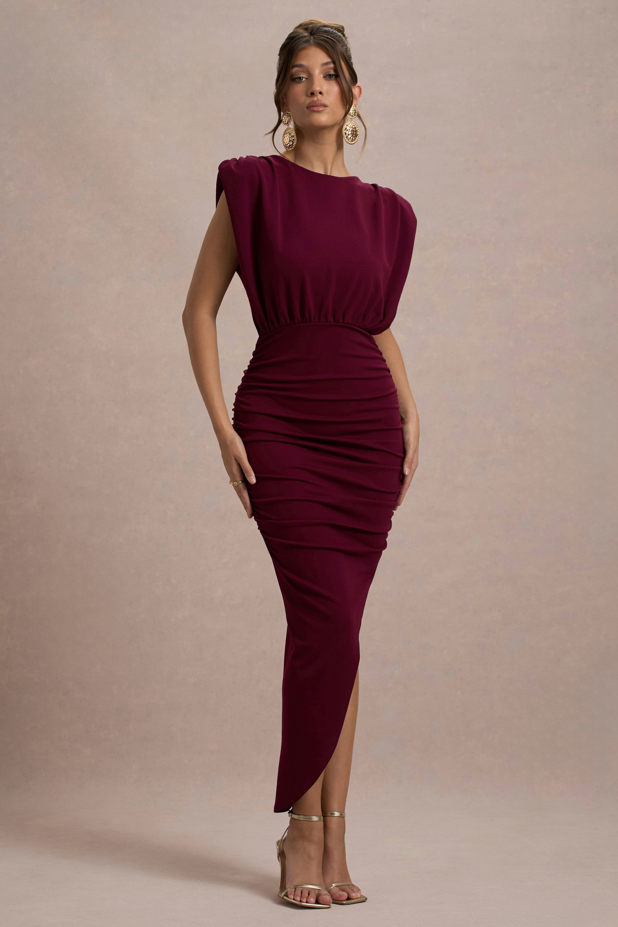 Jennifer | Asimetrik Etek Ucu ile Kolsuz Maxi Elbise