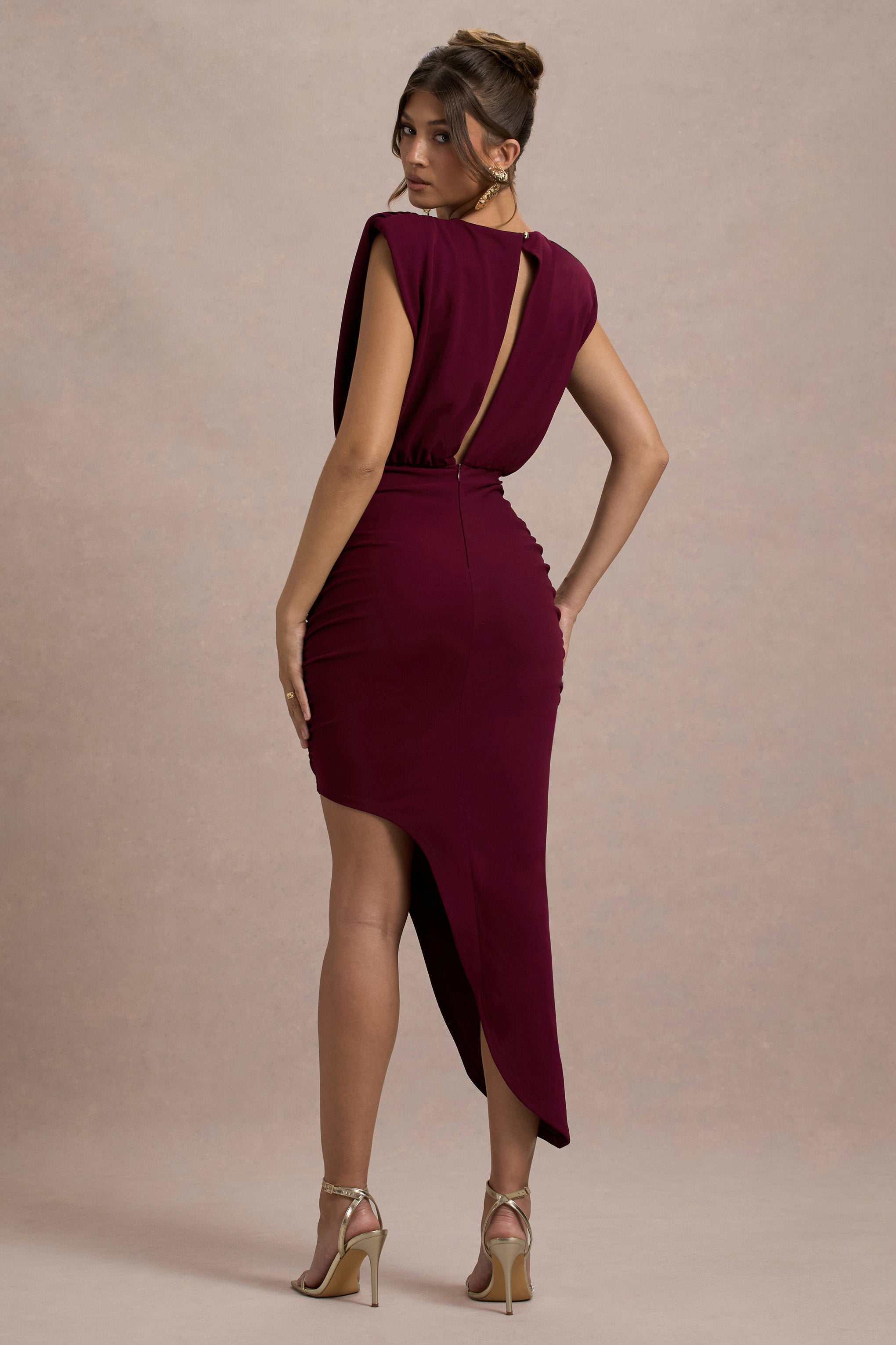 Jennifer | Asimetrik Etek Ucu ile Kolsuz Maxi Elbise