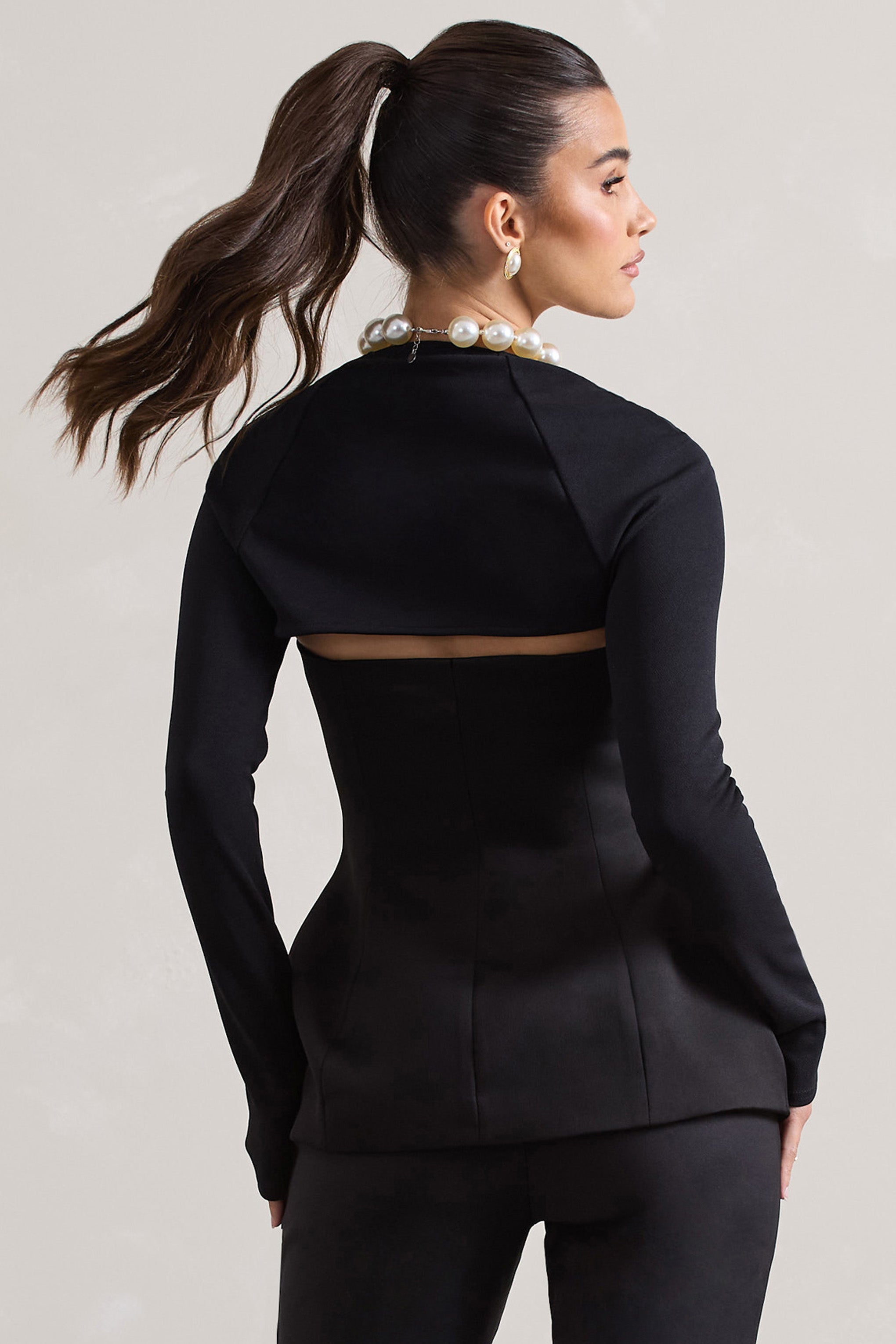 Evolve | Siyah Uzun Kollu Shrug