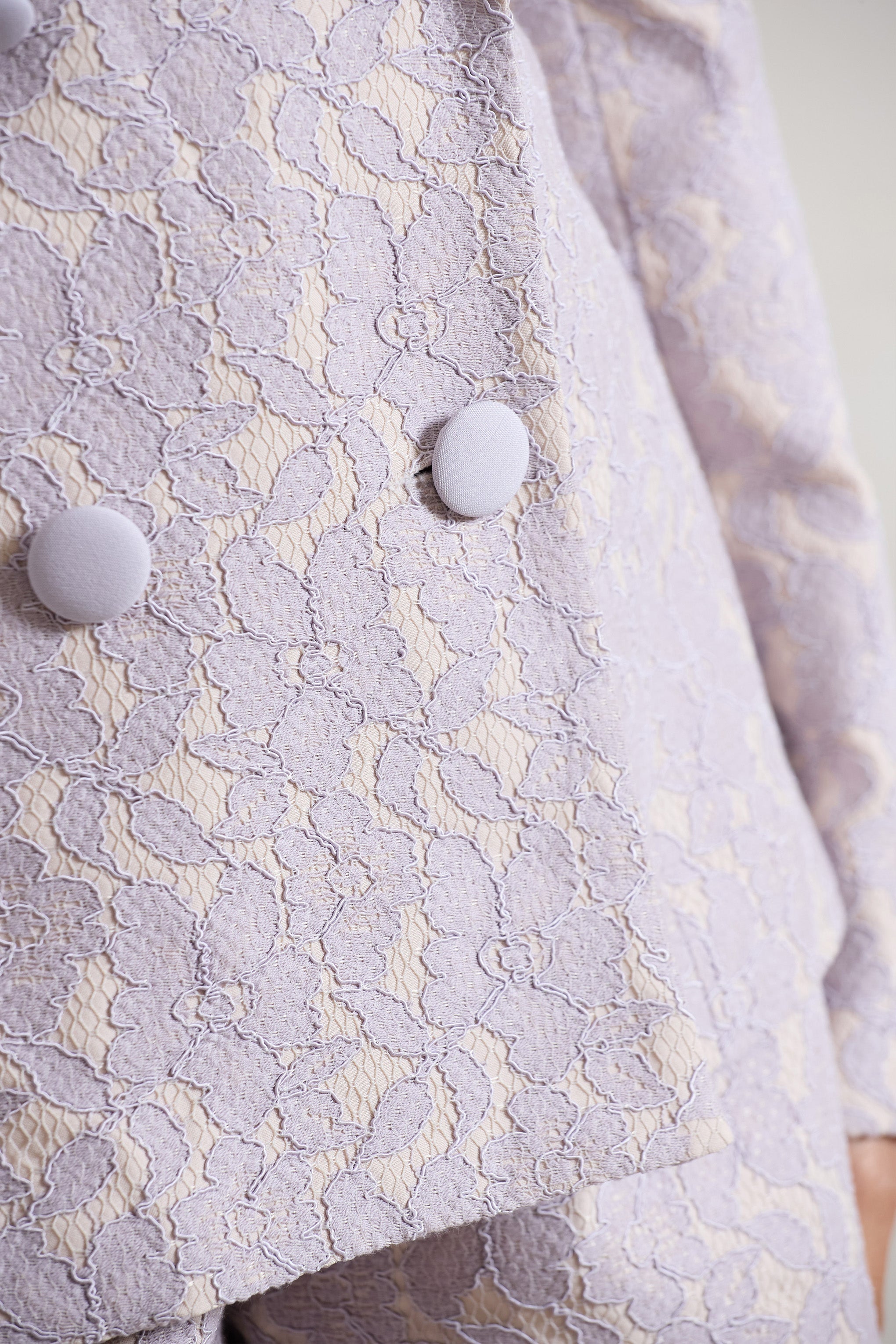 Kennedy | Lila Dantel Kesim Blazer