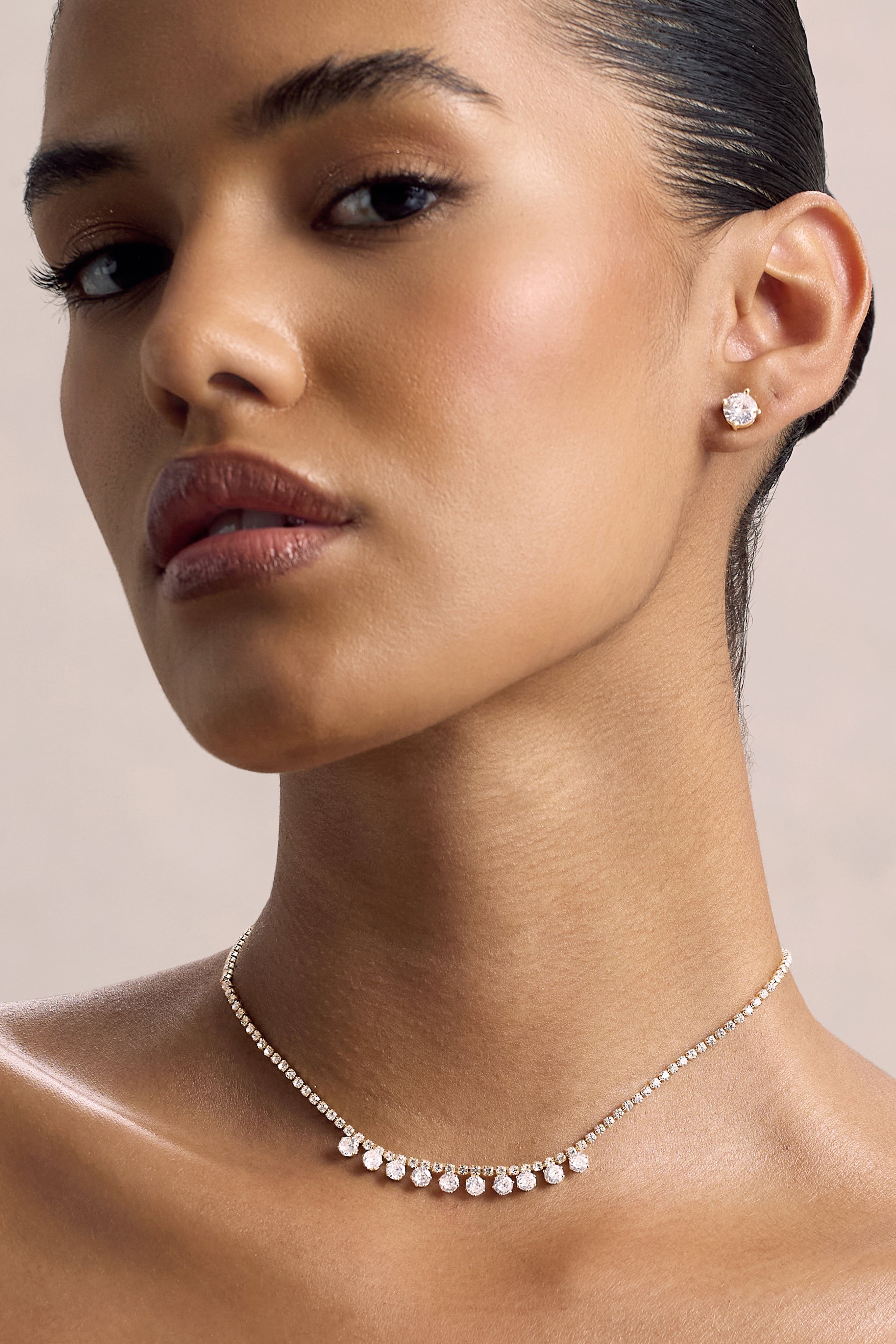 Kinsley | Altın Diamante Kolye