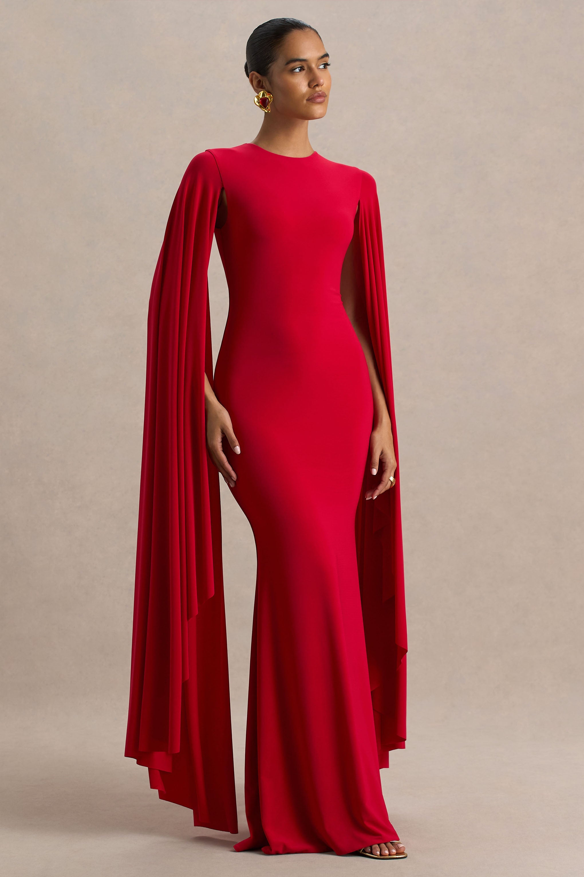 Briony | Kap Kol Maxi Elbise