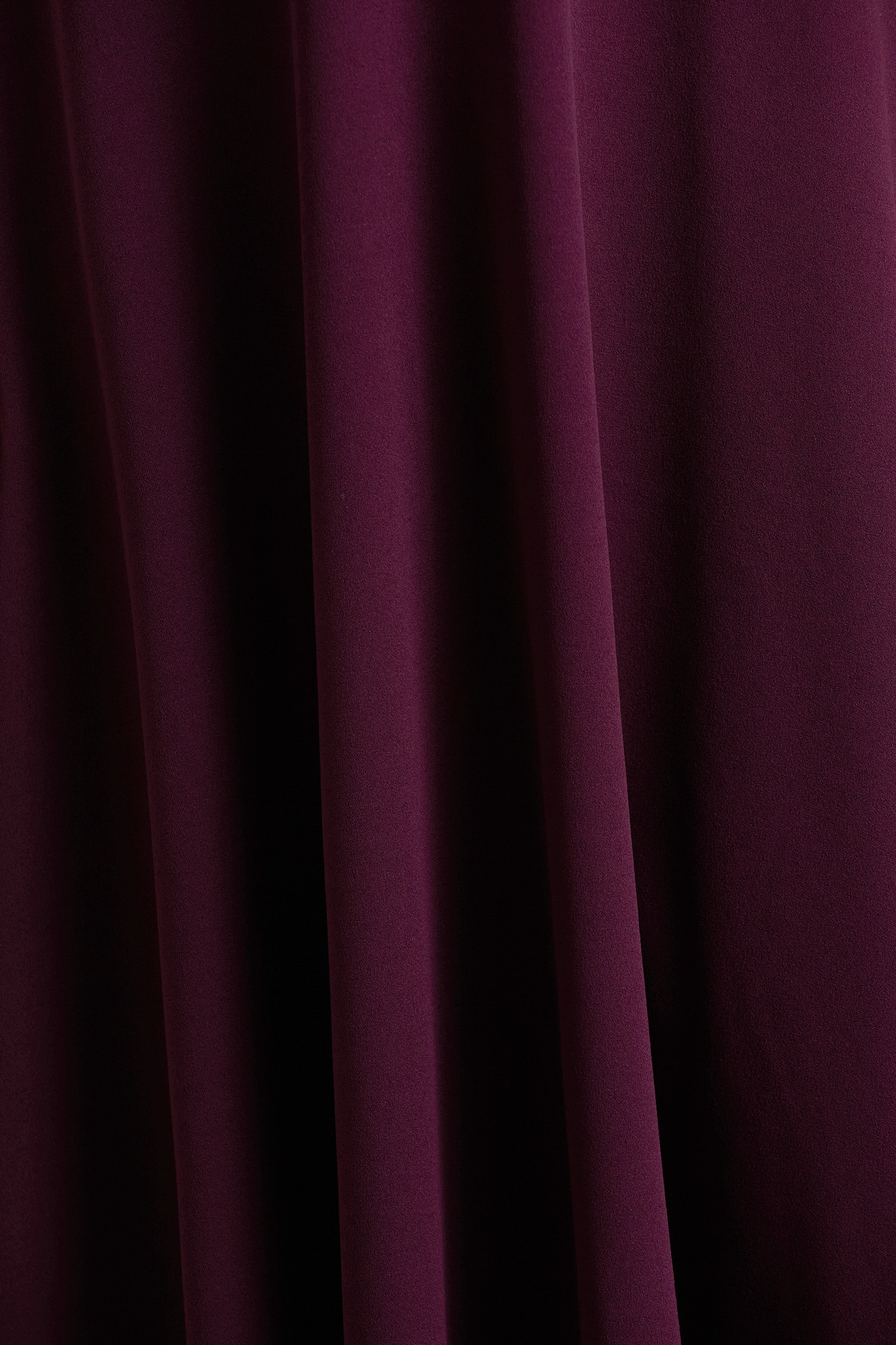 Andromeda | Bordo Kalp Yaka Midi Elbise