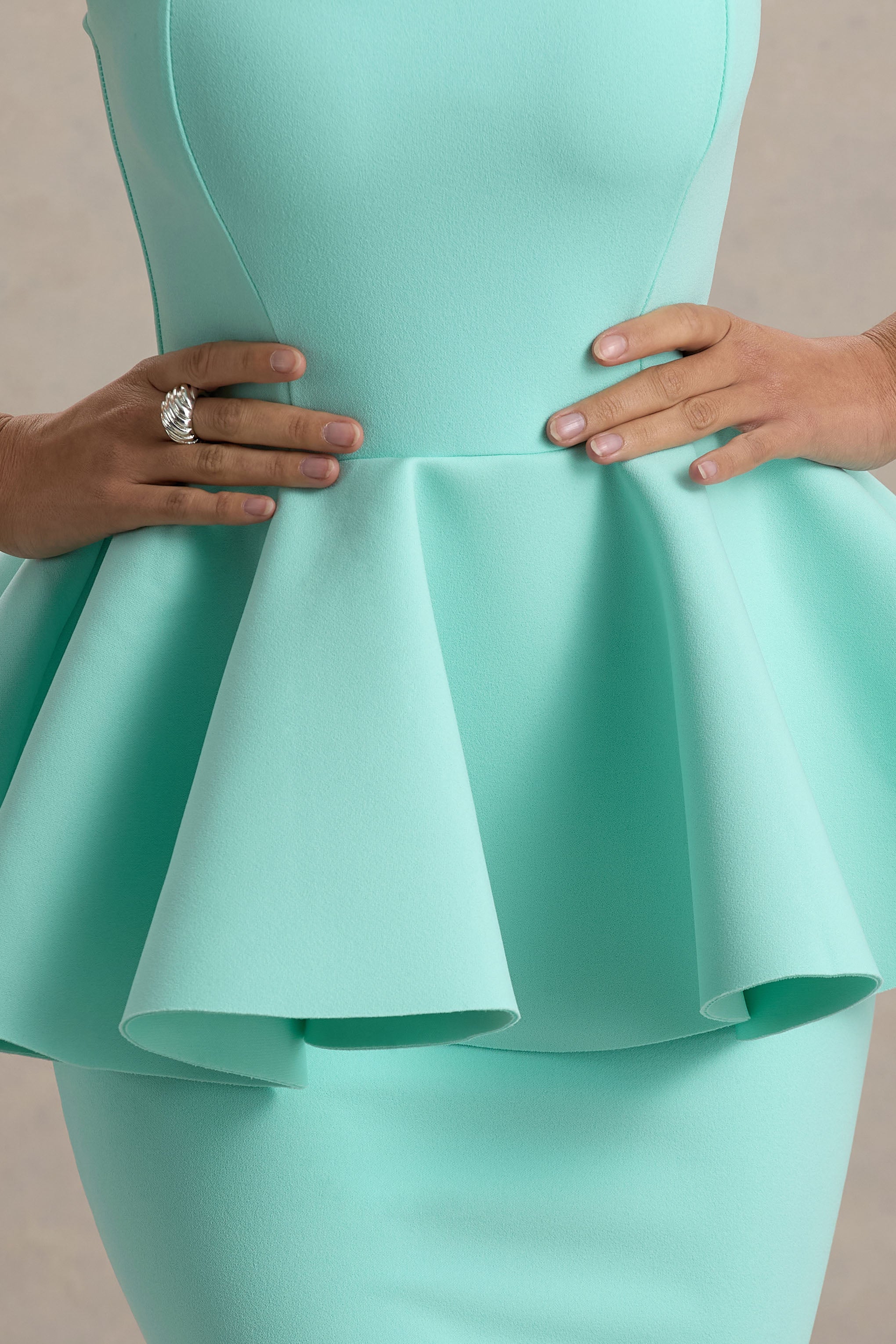 Louisiana | Nane Bandeau Peplum Maxi Elbise