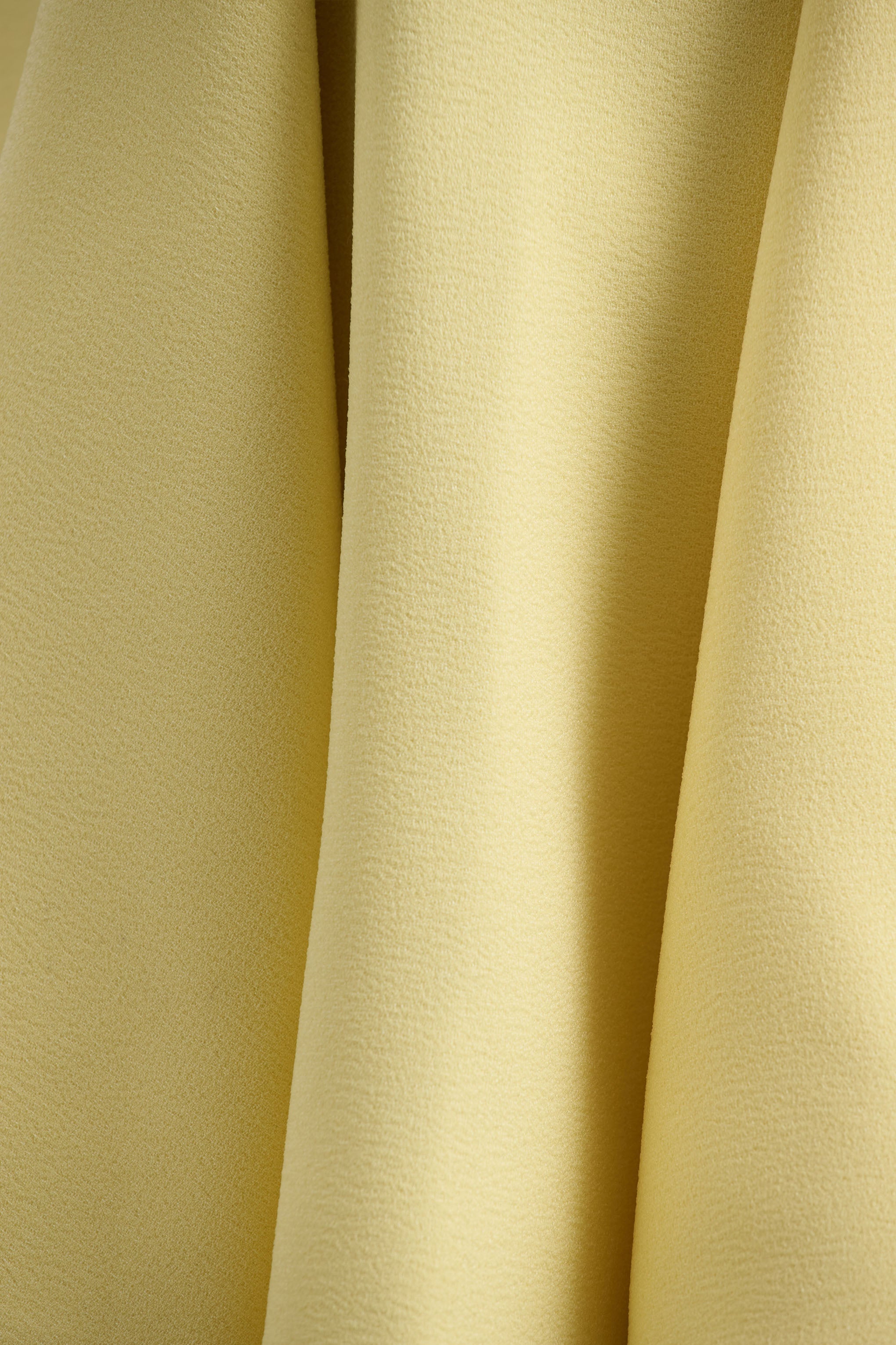 Gabrielle | Ruffle Detaylı Limon Renkli Bot Yaka Mini Elbise