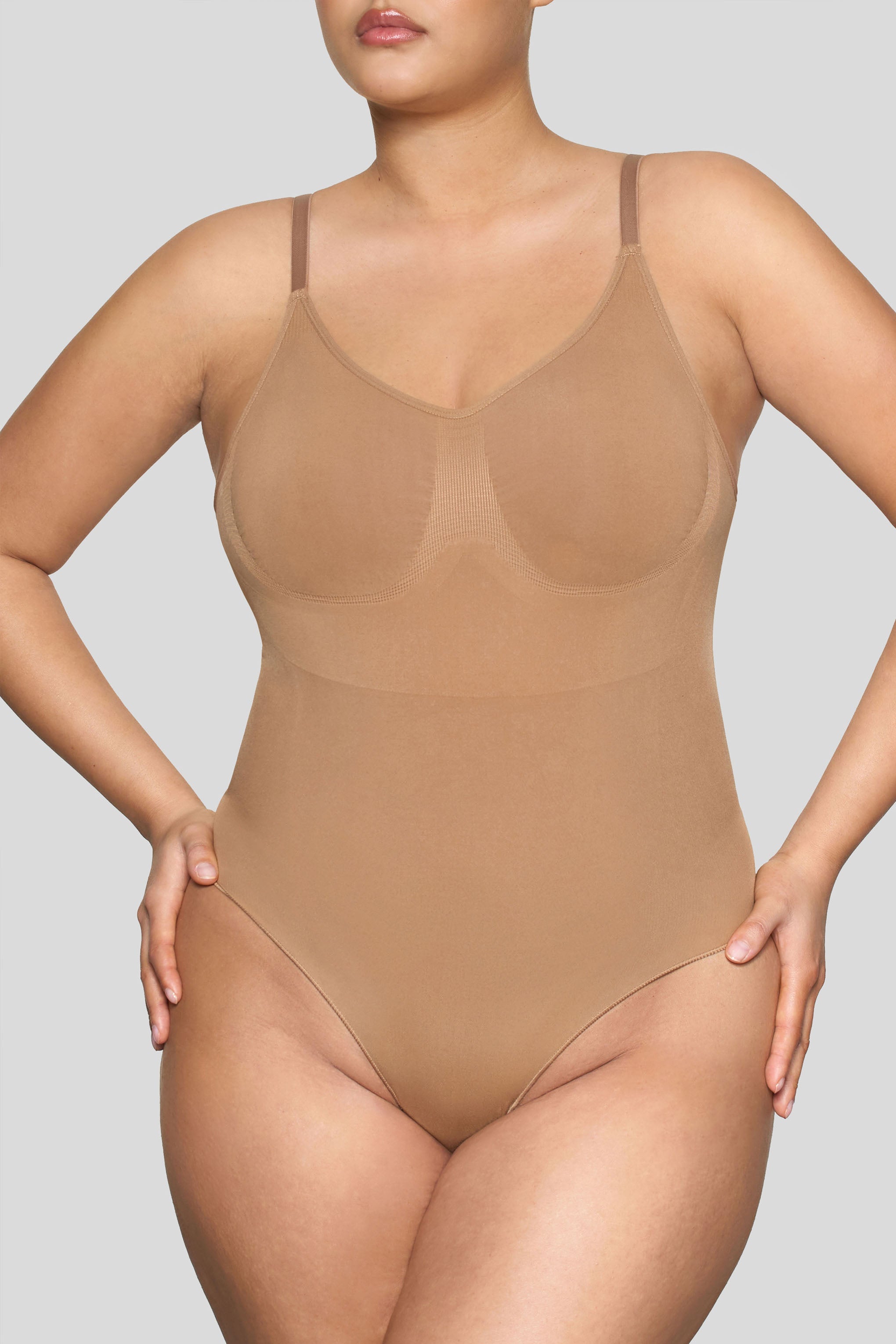BOOMBA | Karamel Bodysuit Tanga Şekillendirici