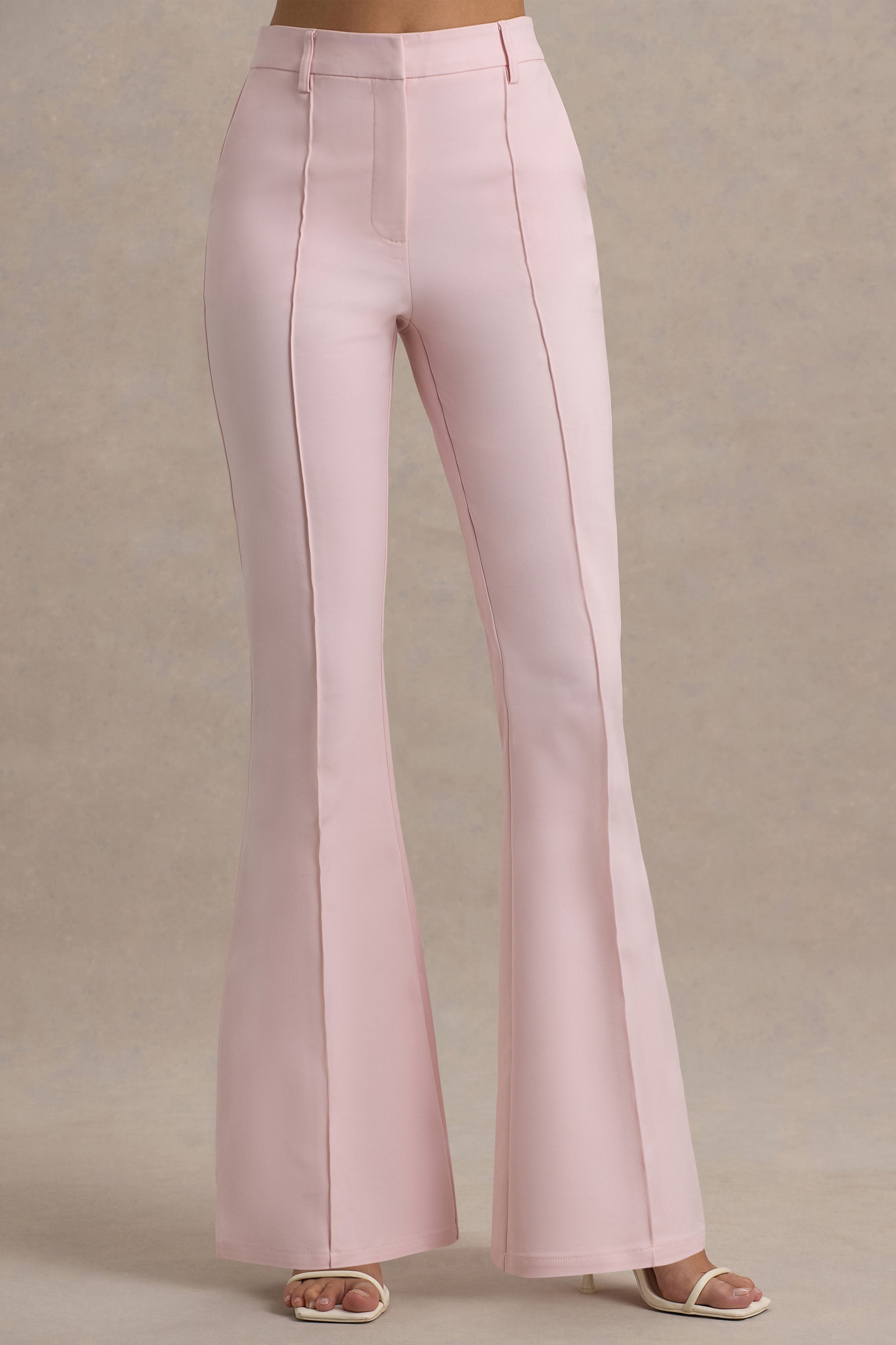 Carina | Pembe Büzgülü Paça Takım Pantolon