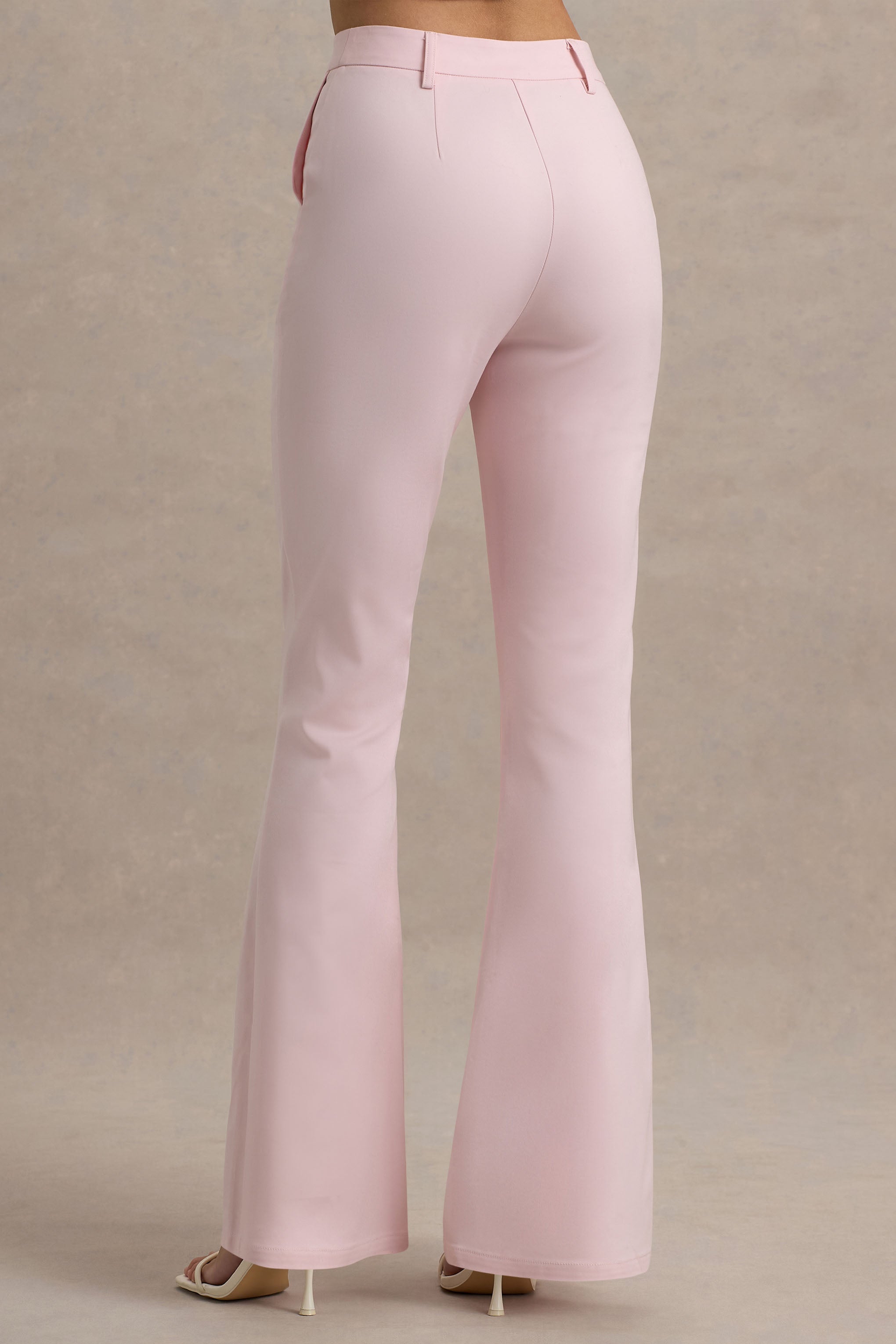 Carina | Pembe Büzgülü Paça Takım Pantolon