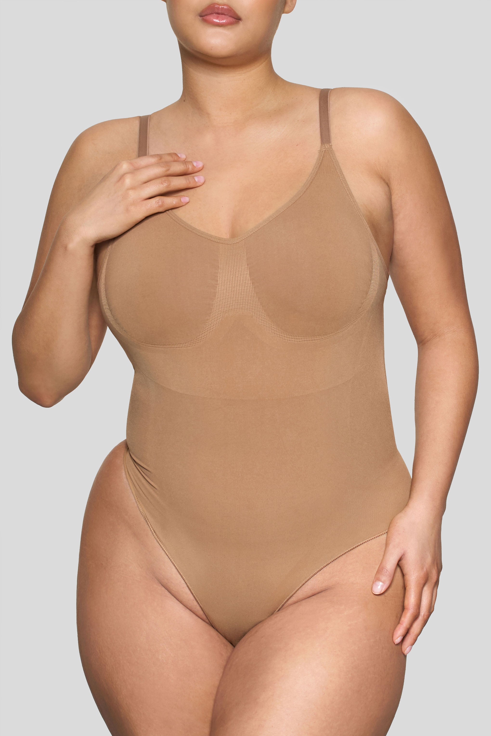 BOOMBA | Karamel Bodysuit Tanga Şekillendirici