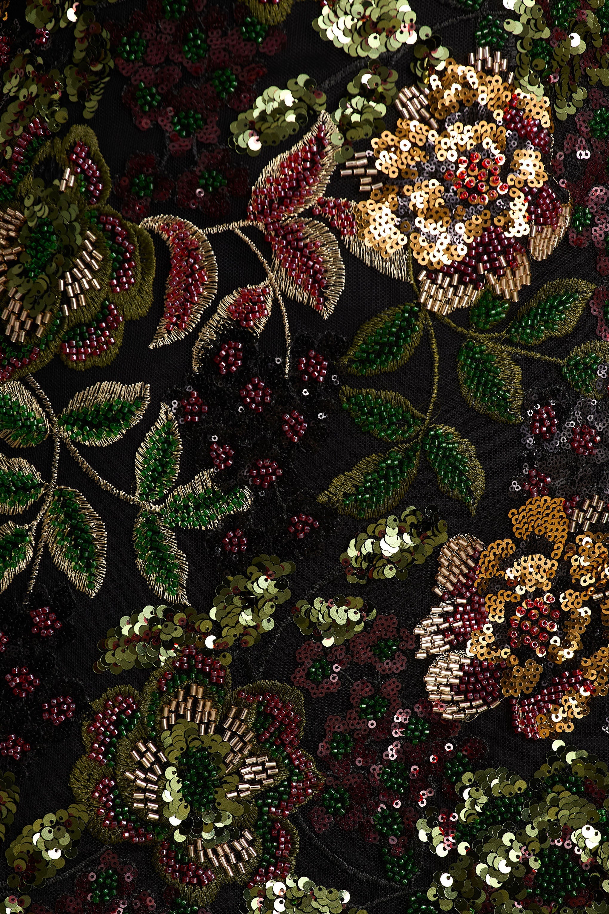 Ay Işığında | Kış Çiçekli Dantel ve Sıralı Yaka Mini Elbise