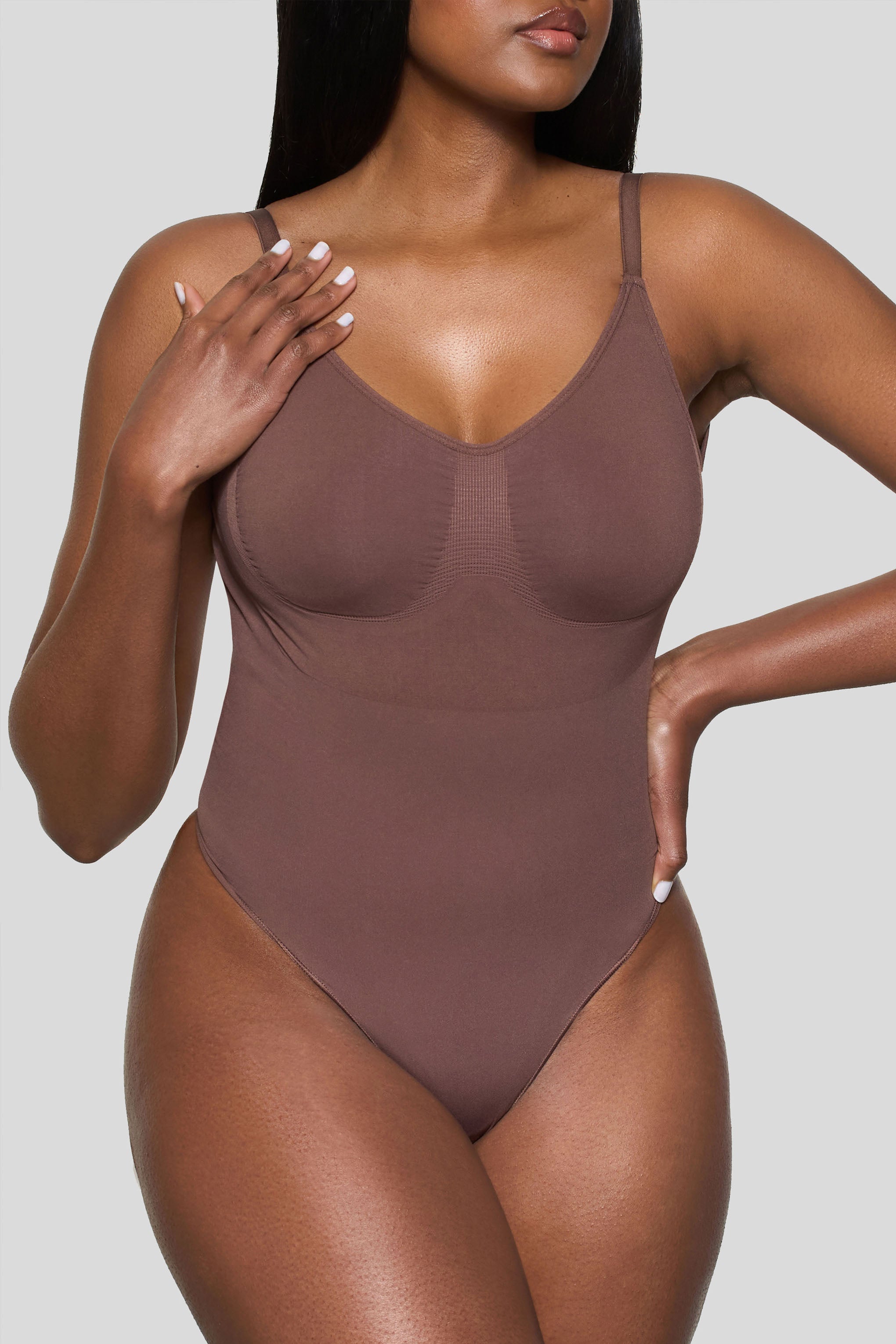 BOOMBA | Kakao Bodysuit Thong Şekillendirici